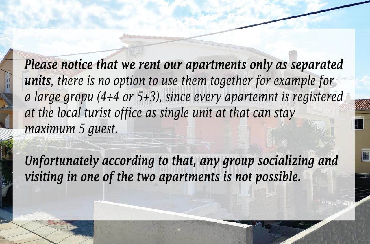 Modern 3Br Apartments In Zadar With Balcony Or Terrace, Free Parking & Ac Zewnętrze zdjęcie